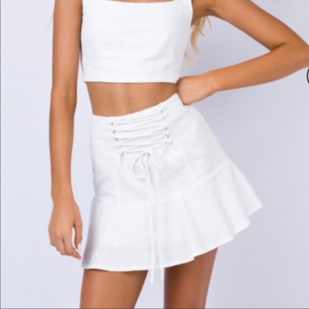 Princess Polly Bromley white skirt